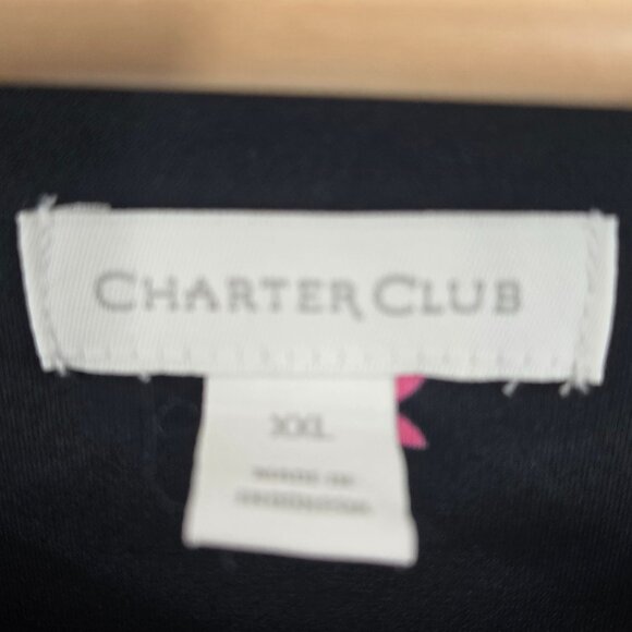 Charter Club Black Pink Geometric Midi Dress XXL - Picture 8 of 11